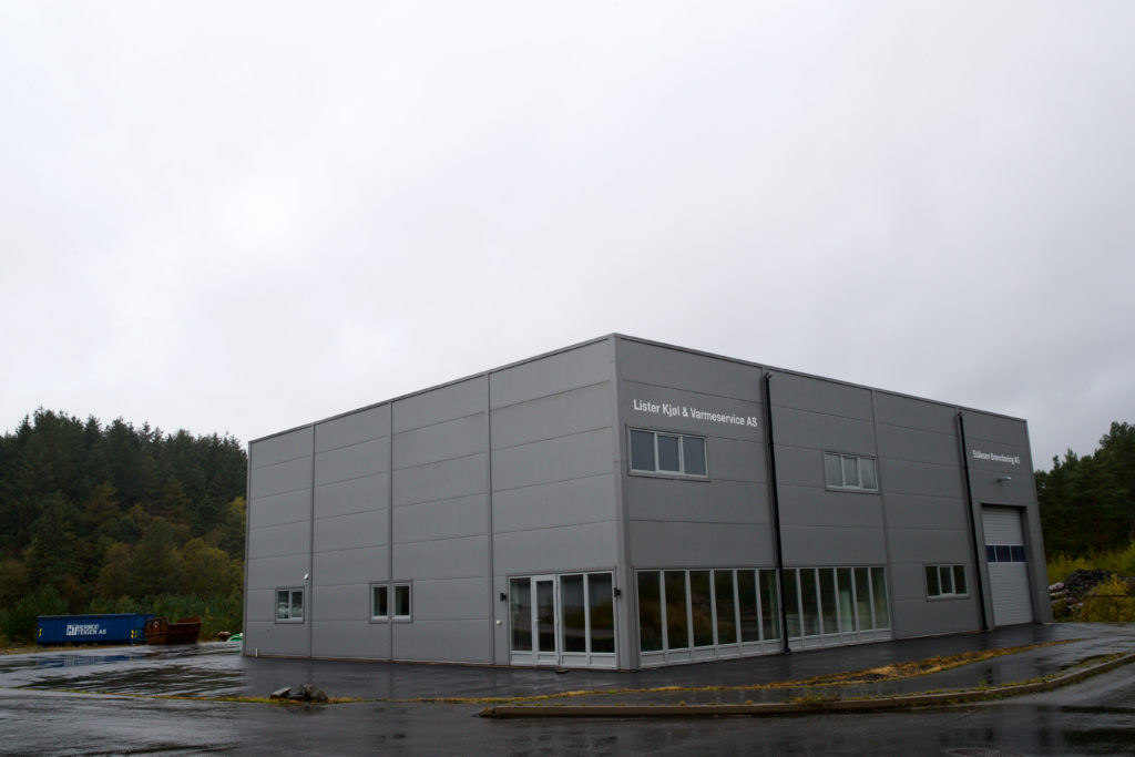 Kontor og lager for Stålesen Brønnboring og Lister Kjøl & Varmeservice